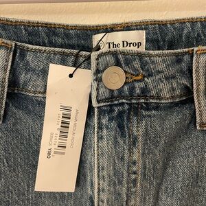 NWT The Drop denim mini skirt womens size large